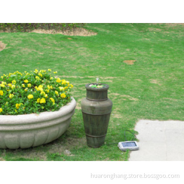 round pillar solar fountain